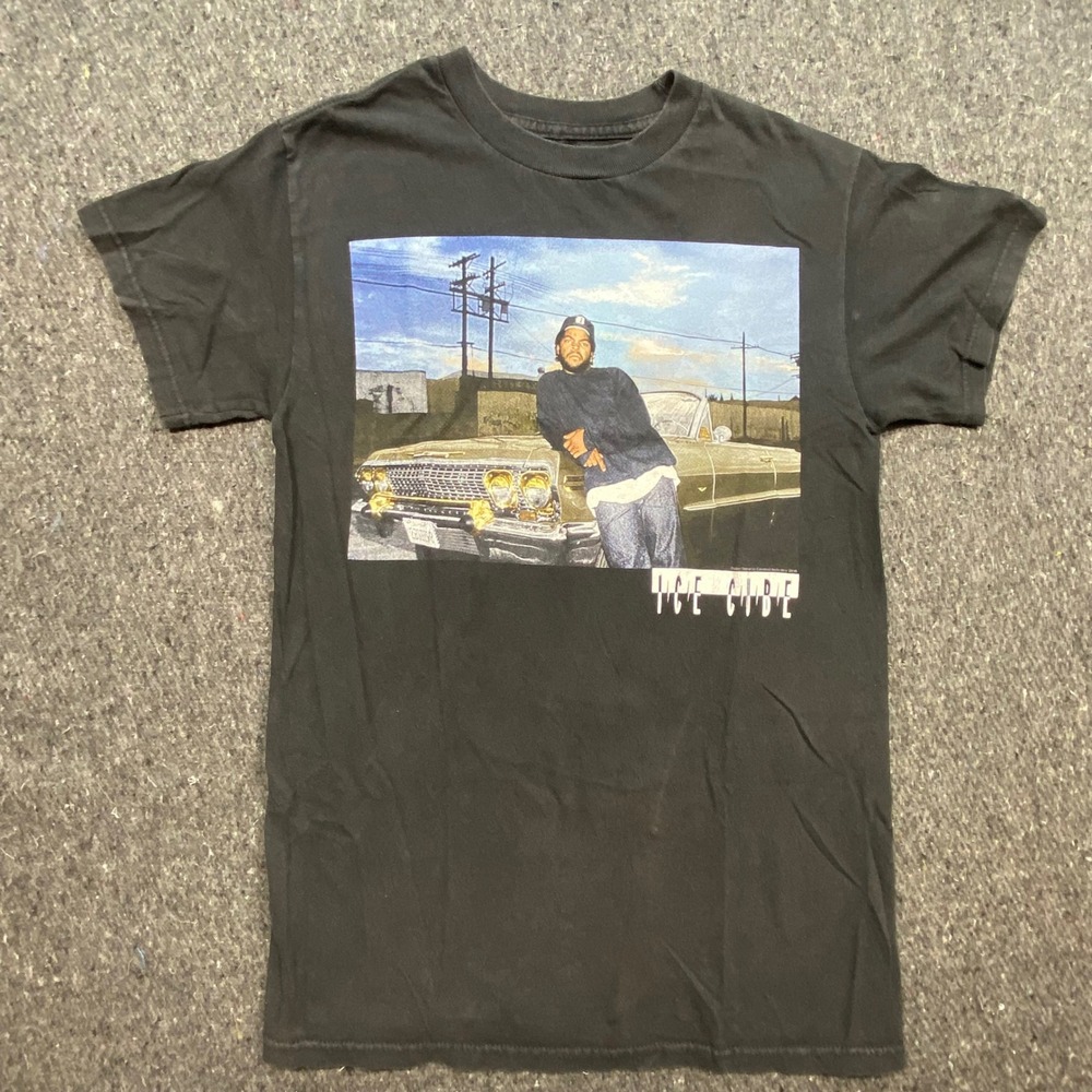 We Love Fine Ice Cube T-Shirt Small S Mens Black Graphic Lowrider Rap Tee 2016